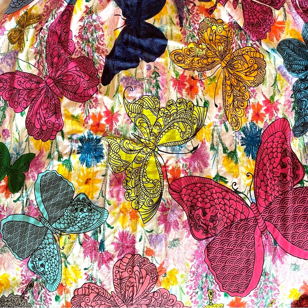 New Ultrachic wrap dress floral Chinese dragon butterfly print limited edition - Picture 13 of 16